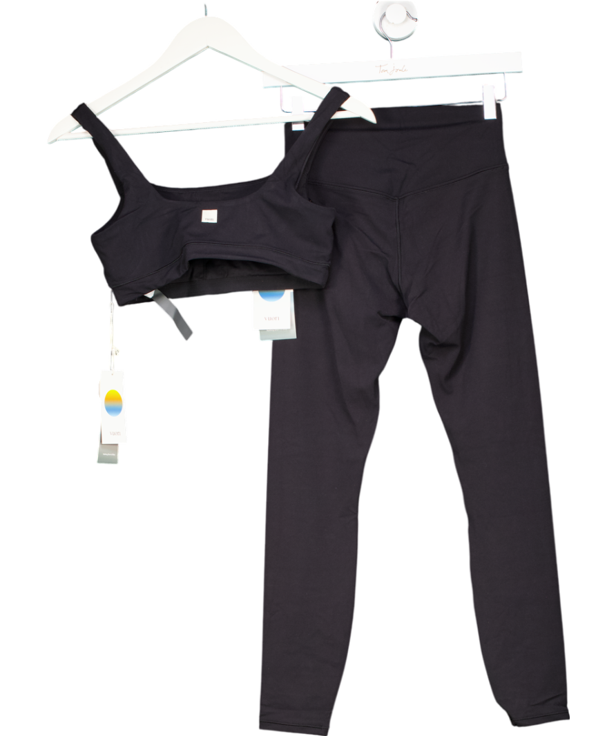 Vuori Black Sports Bra And Leggings Set UK S