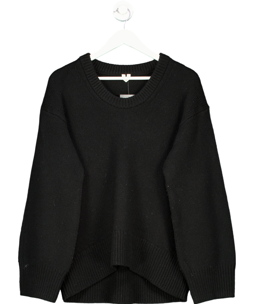 Arket Black Oversized Wool Jumper UK S