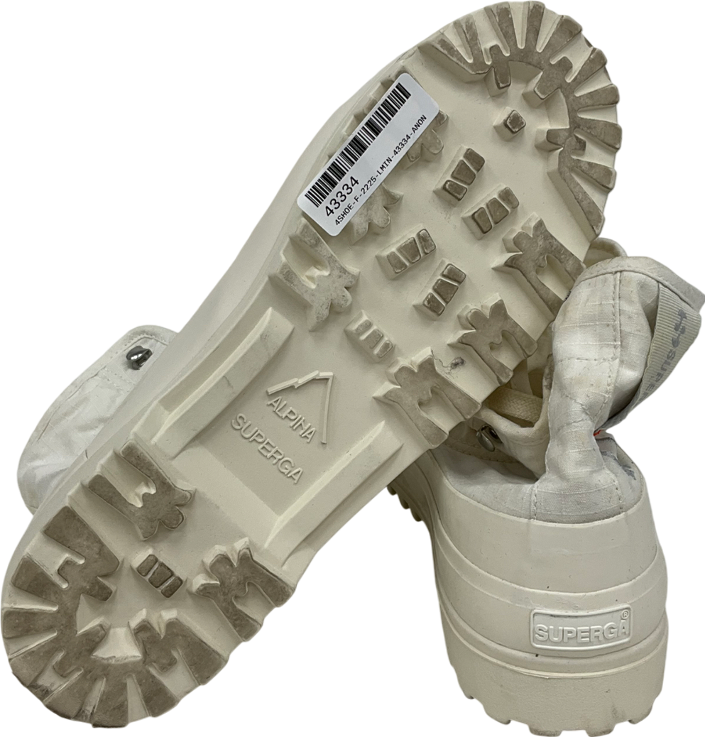 Cream Superga Womens 2481 Alpina Ripstop UK 5.5 EU 39.5 👞