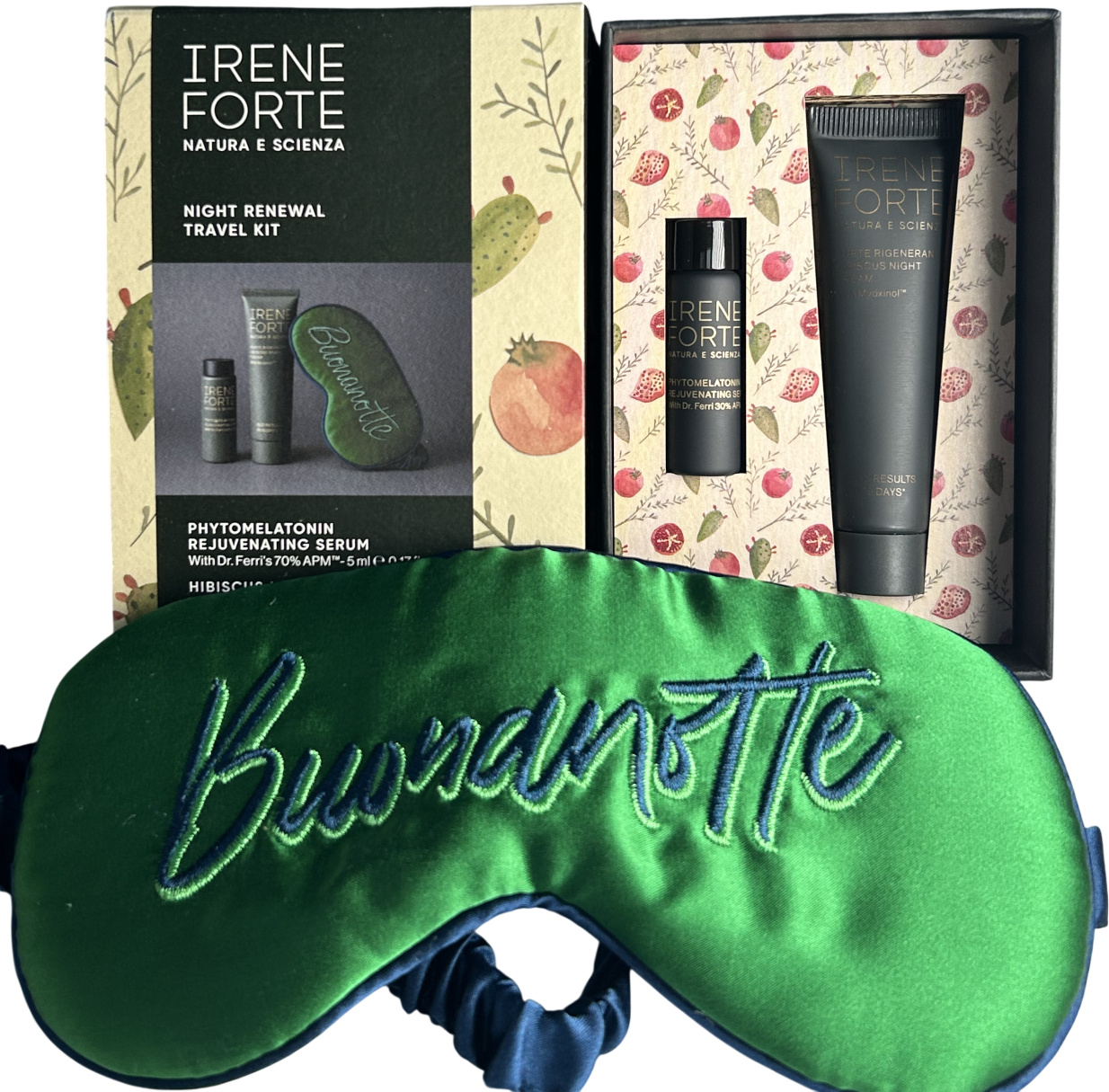 Irene Forte Skincare Night Renewal Travel Kit Universal 5ml and 15ml