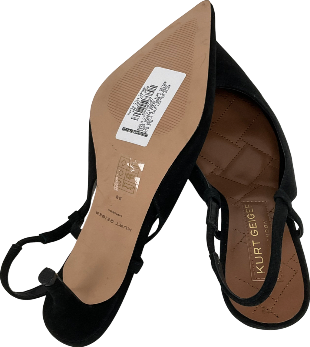 Kurt Geiger Black Karla Otto Slingback Heel UK 5 EU 38 👠