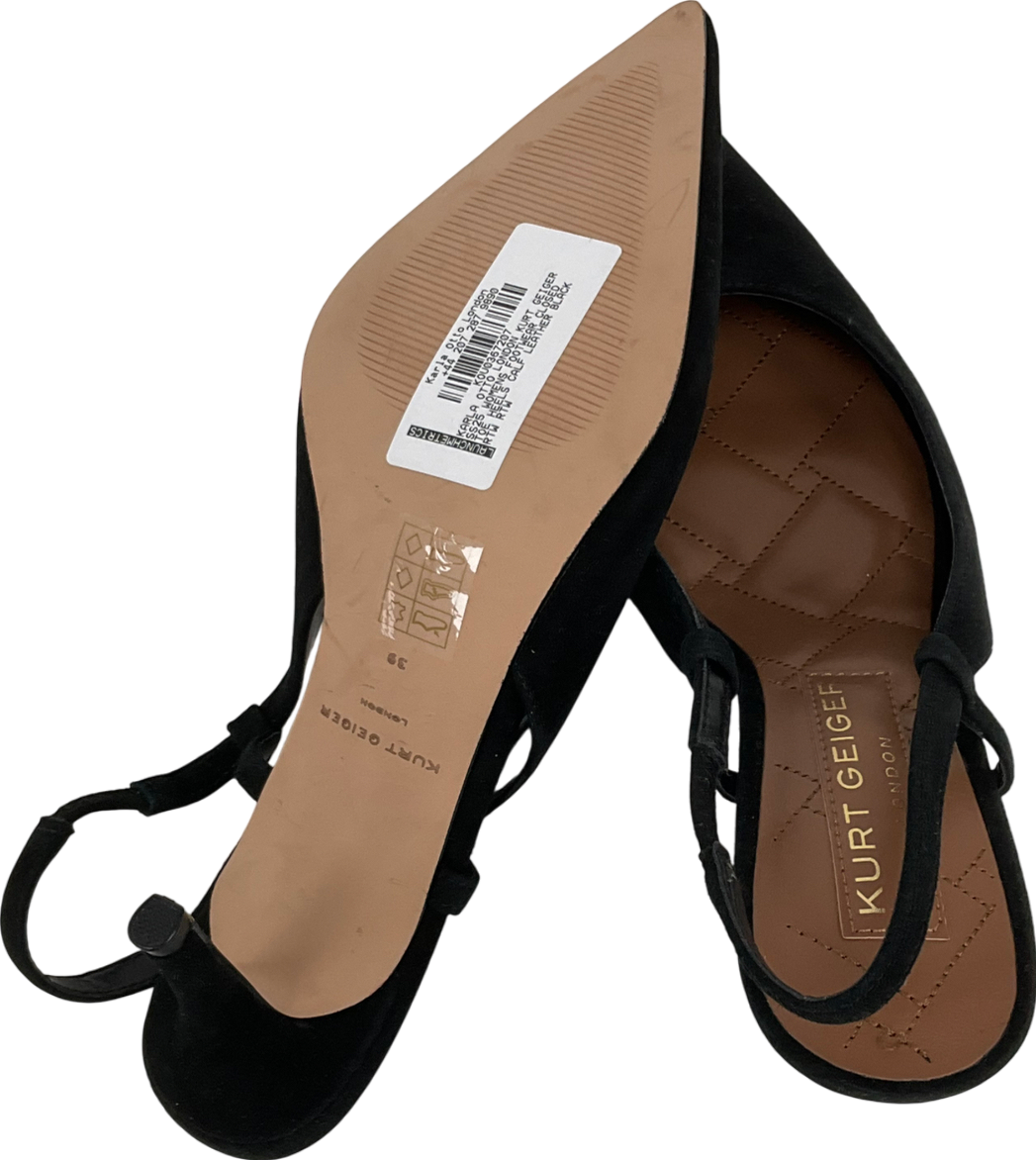 Kurt Geiger Black Karla Otto Slingback Heel UK 5 EU 38 👠