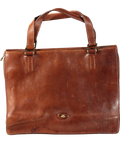 The Bridge Brown Leather Zip Up Handbag