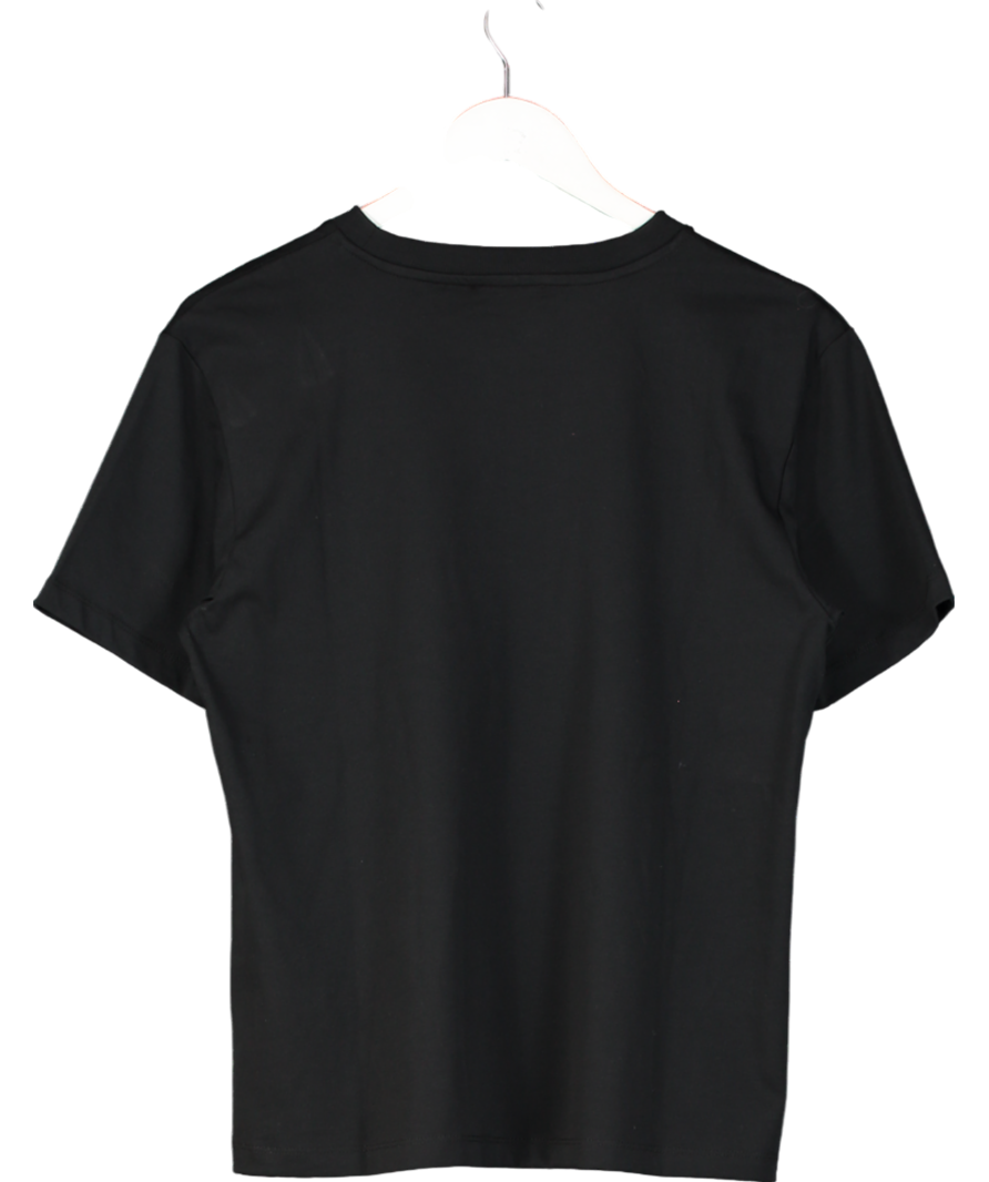 Mint Velvet Black Leopard Graphic Bow T-shirt UK M