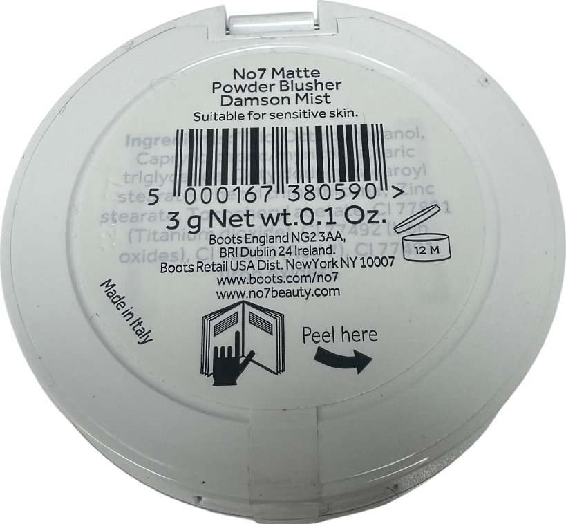 No7 Matte Powder Blusher Damson Mist 3g