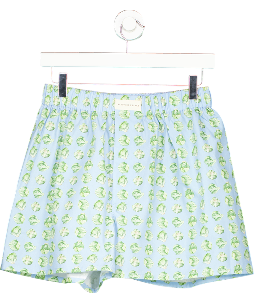 Beaufort & Blake Blue Cabbage Boxer Shorts UK S