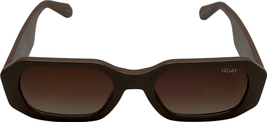 QUAY Brown Hyped Up Sunglasses In Original Case One Size