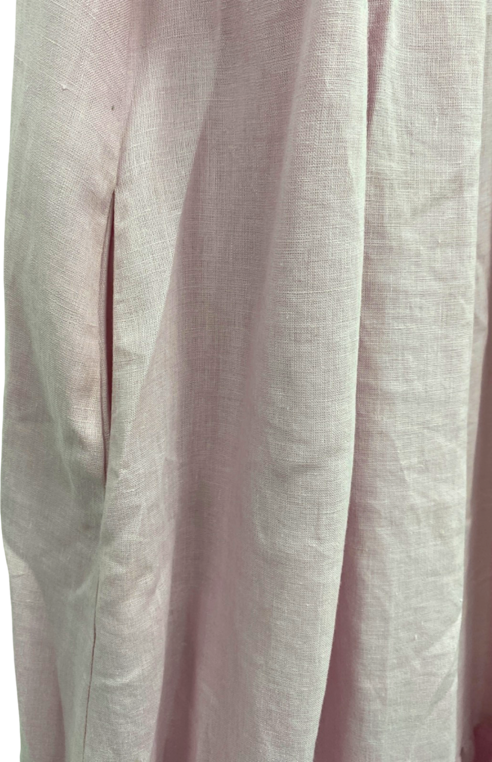 Asceno Pink Linen Dress Medium UK 12