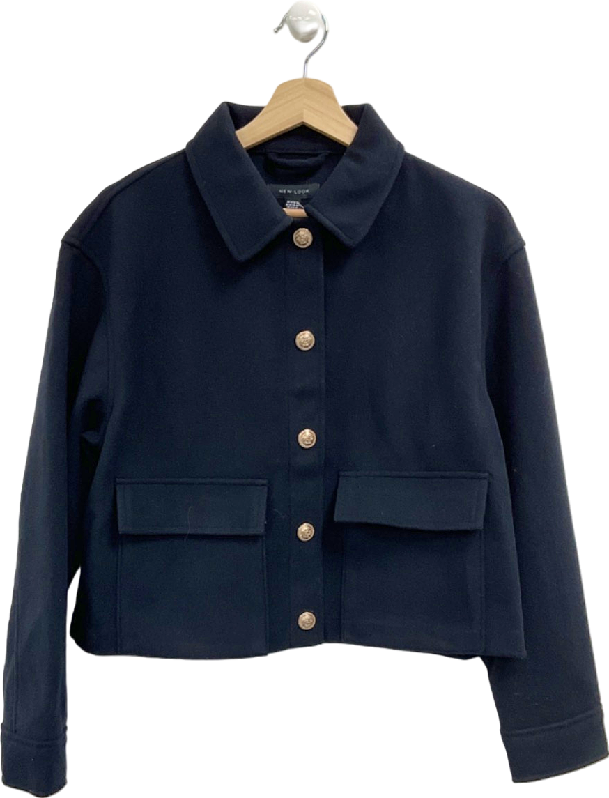 New Look Blue Button-Up Jacket UK M