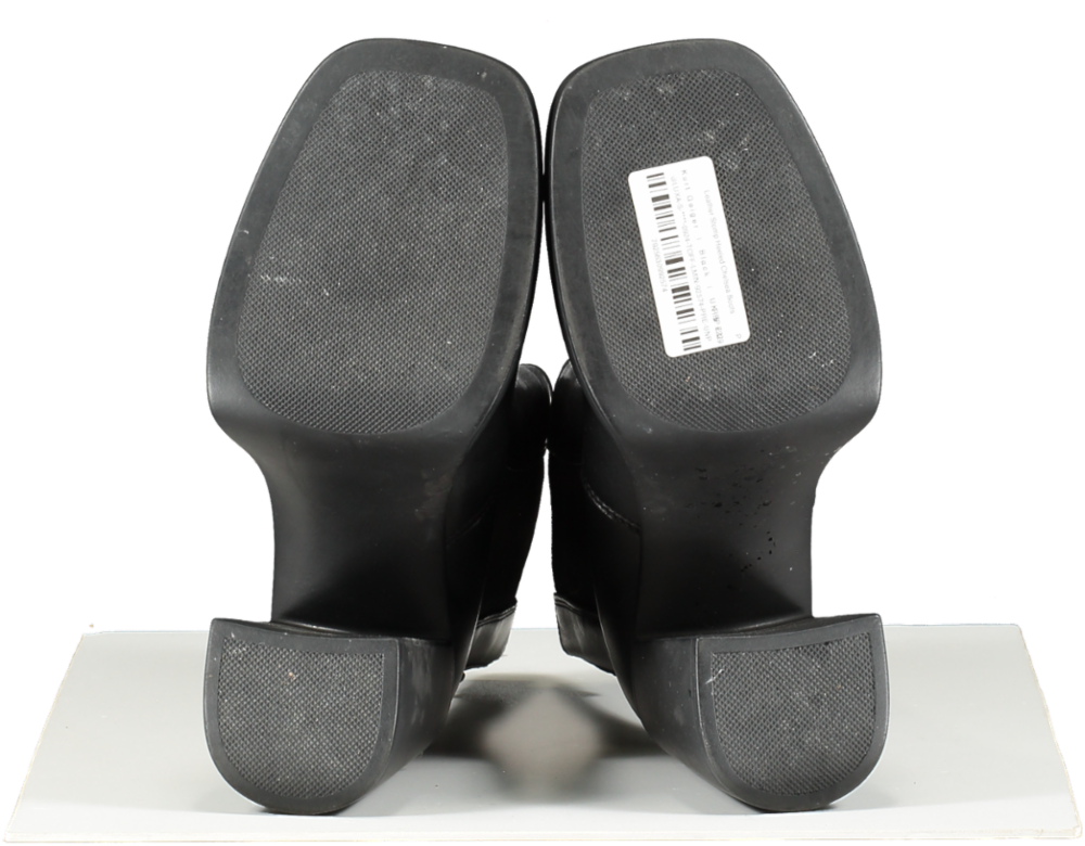 Kurt Geiger Black Leather Stomp Heeled Chelsea Boots UK 5 EU 38 👠