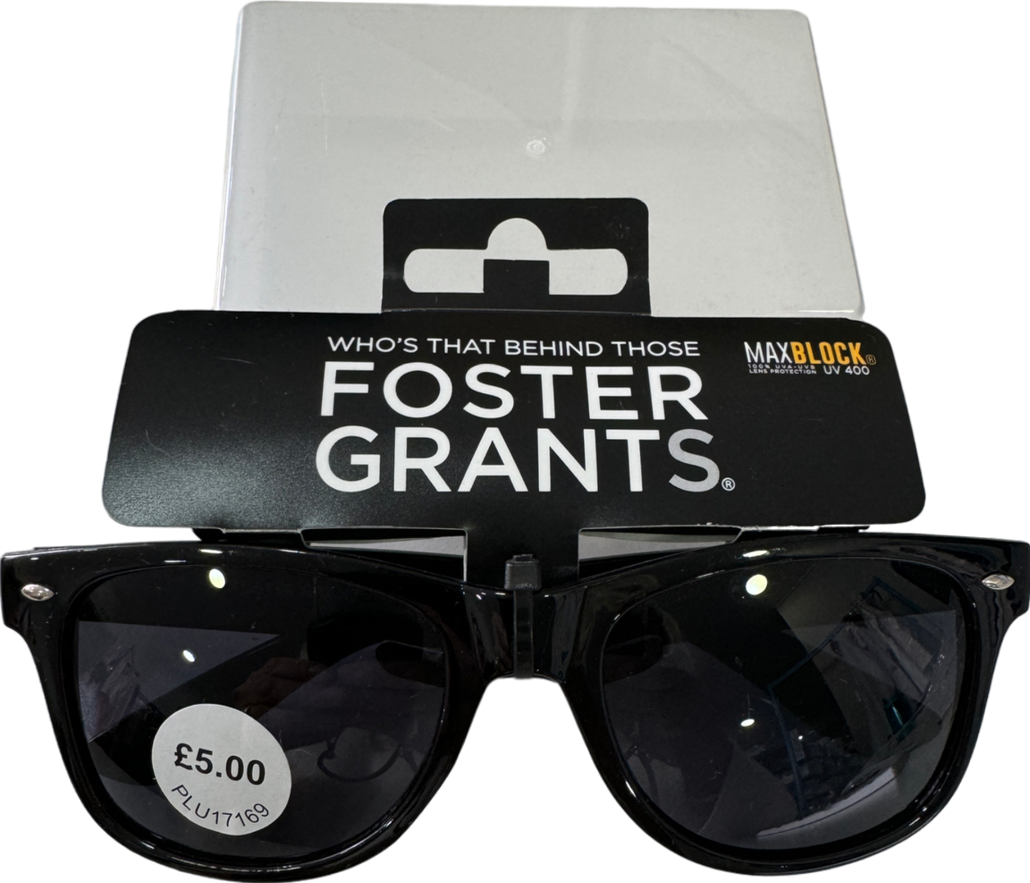 Foster Grant Black Uv400 Maxblock Sunglasses One Size