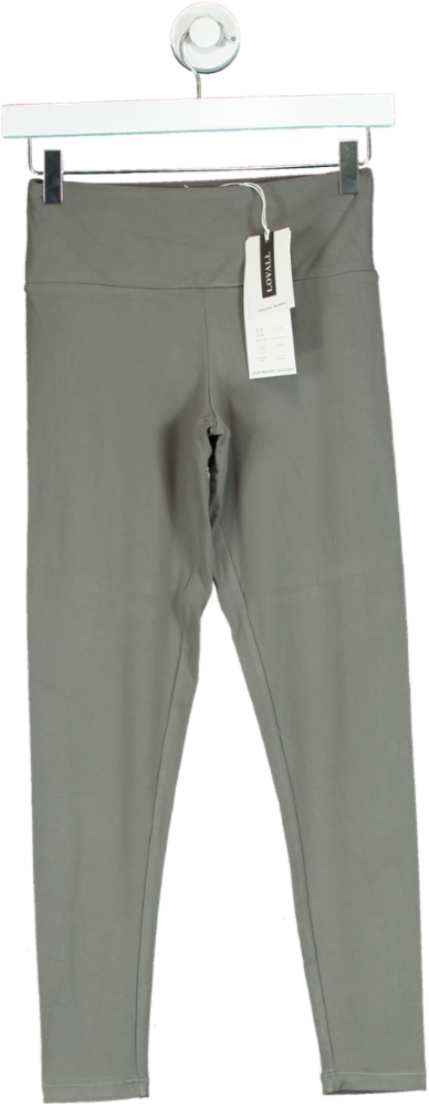 Lovall Grey High-Waisted Leggings UK XS