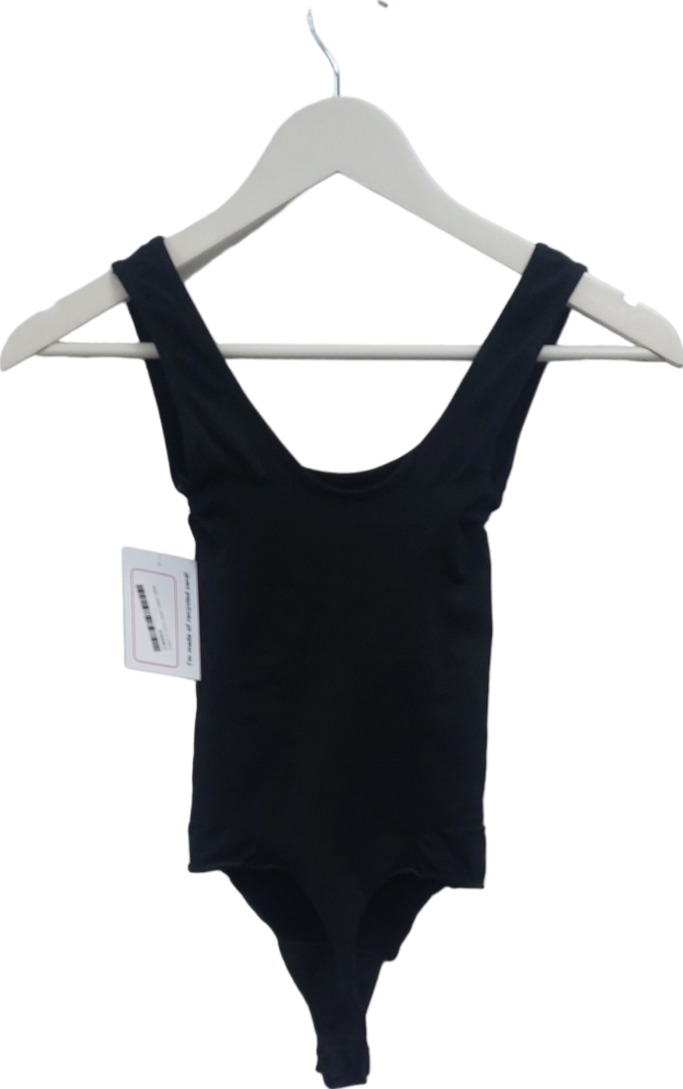 T/ALA Black Scoop Neck Sculpting Bodysuit UK S