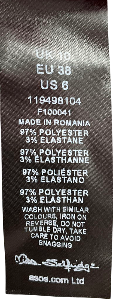 Miss Selfridge Pink Halterneck Satin Mini Dress UK 10