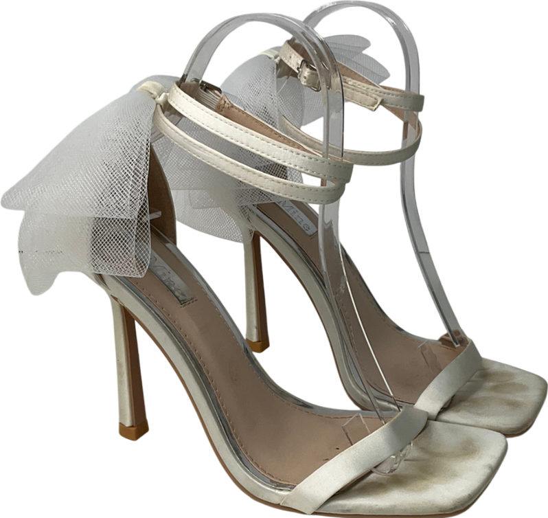 be mine Cream Bow Heels UK 5 EU 38 👠
