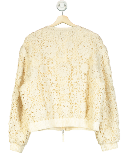 & Other Stories Cream Boxy Braided Jacket UK M