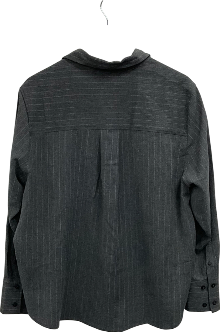 H&M Grey Pinstripe Shirt UK L