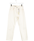 LEVI'S Cream Ecru 501 Cropped Jeans L26 W24