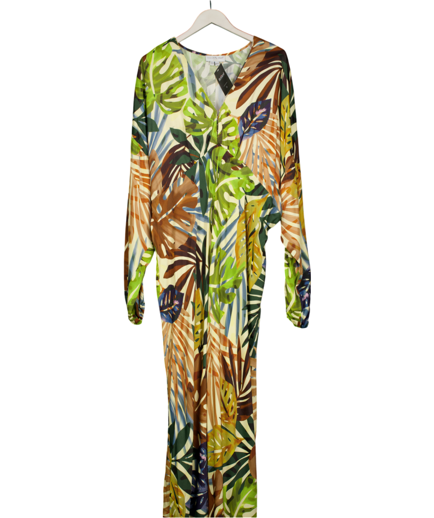 Never Fully Dressed Multicoloured Emma Palm Print Maxi Dress UK 26