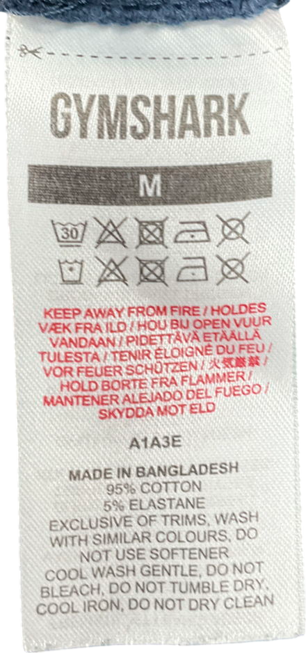 gymshark Blue Crest T-shirt UK M