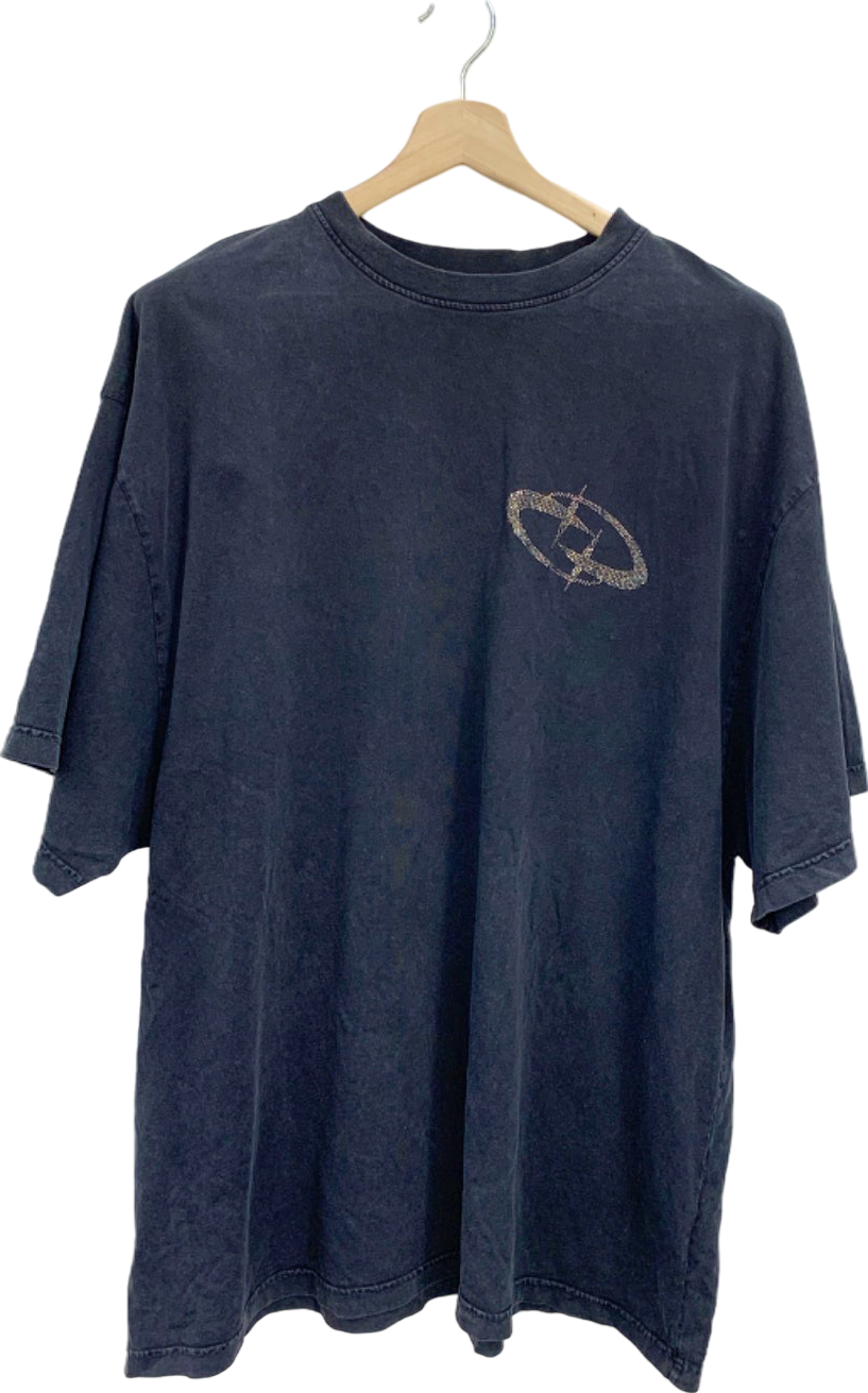 Arcana Black Diamante Logo T-Shirt UK XL