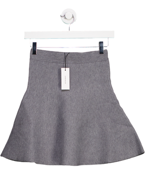 Karen Millen Grey Wool Look Knit Flippy Mini Skirt UK XS