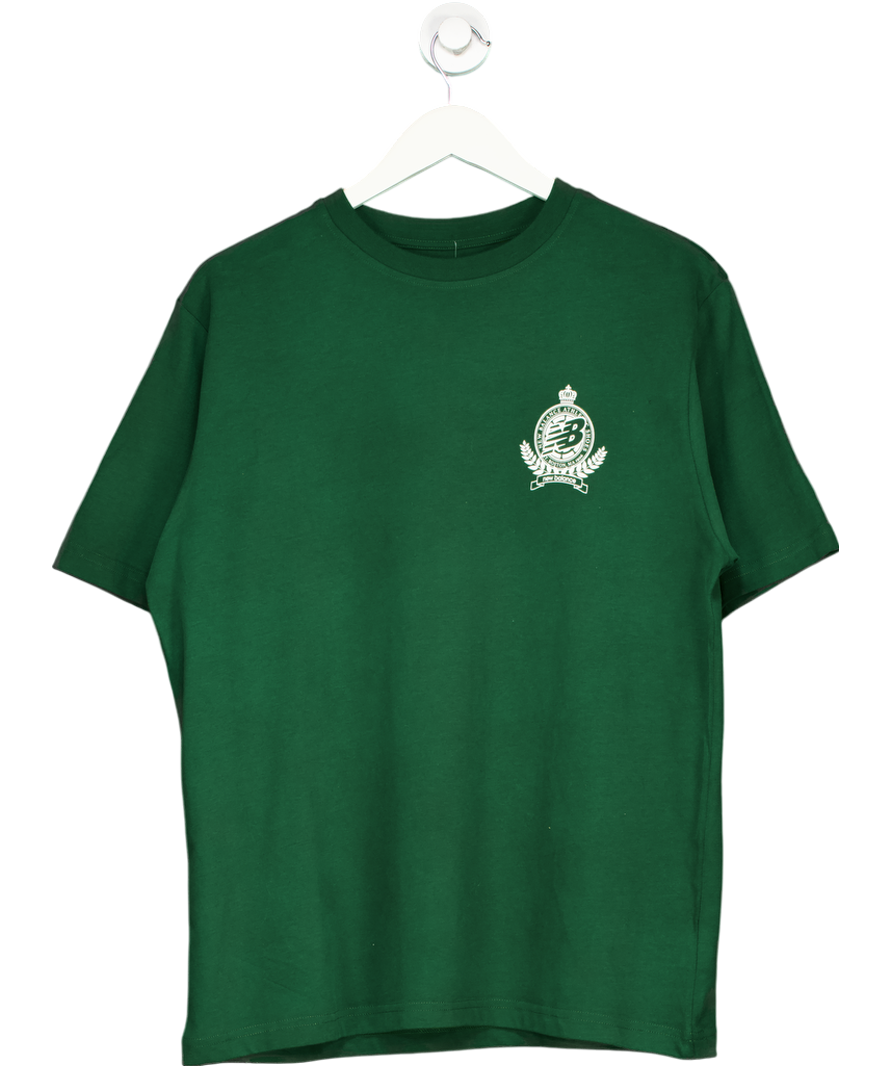 New Balance Athletic Shoes Boston M.a 1906 Dark Green Shirt UK M