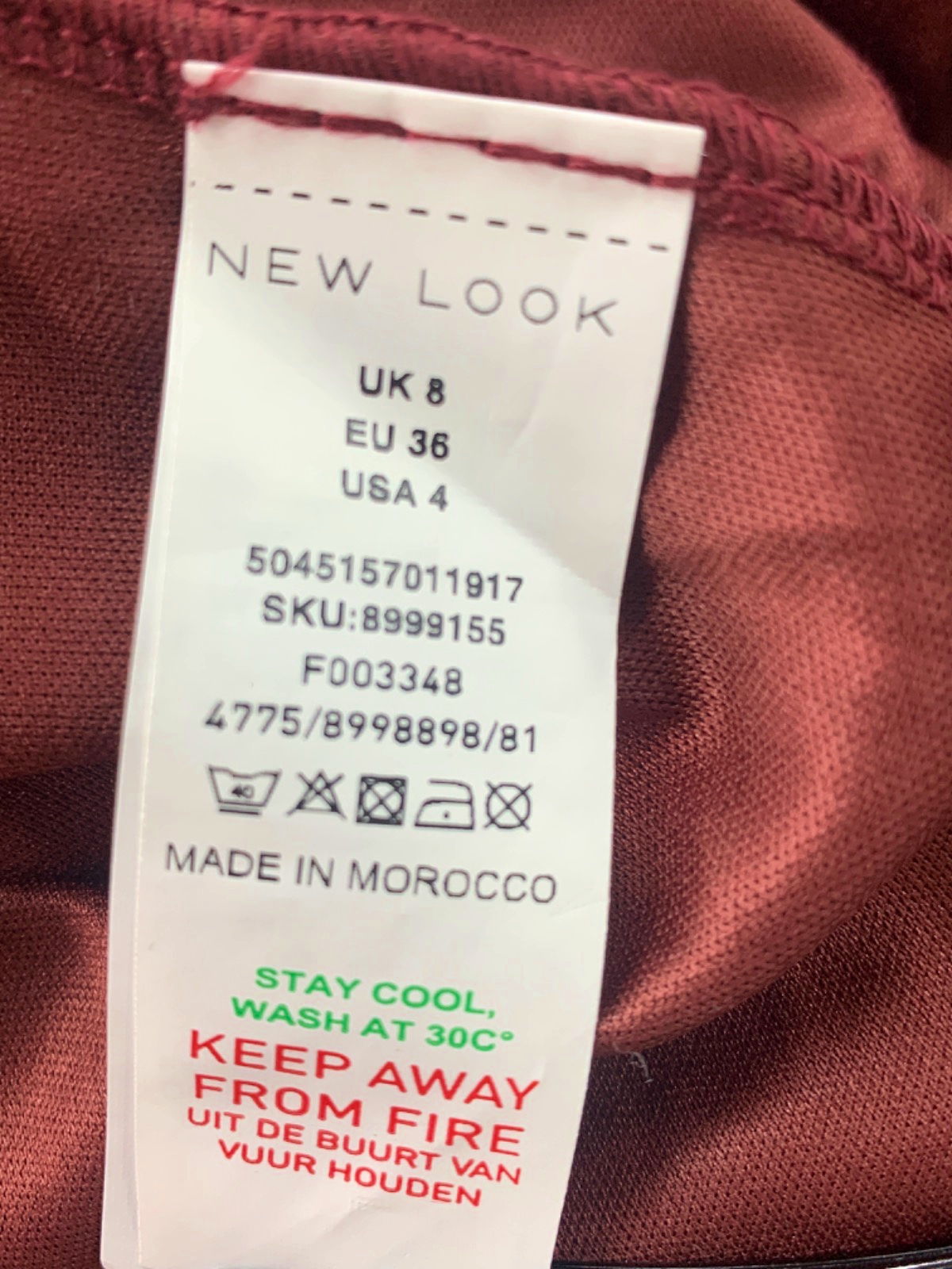 New Look Red Ombre Ruched Maxi Dress UK 8