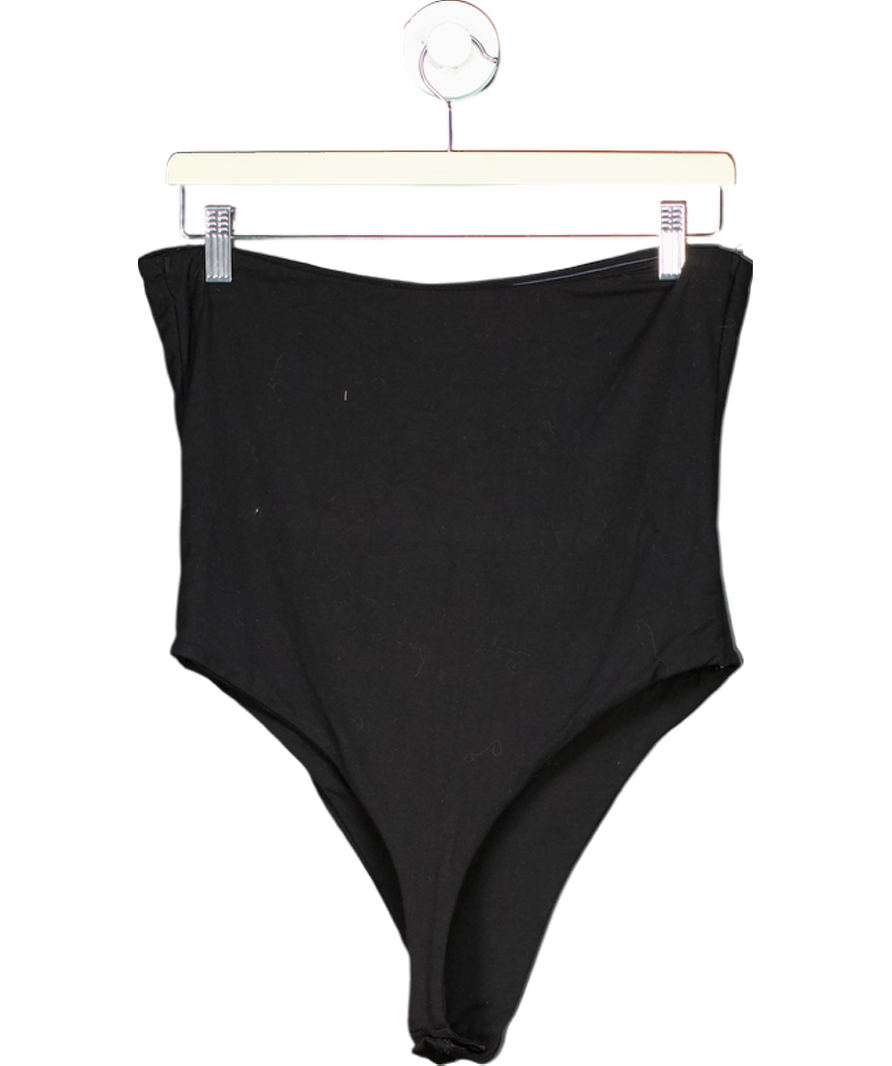 Oh Polly Black Bandeau Bodysuit UK 14