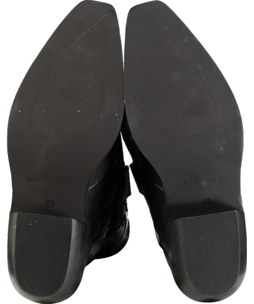 Saint + Sofia Black Kansas Western Boot UK 9 EU 42 👠