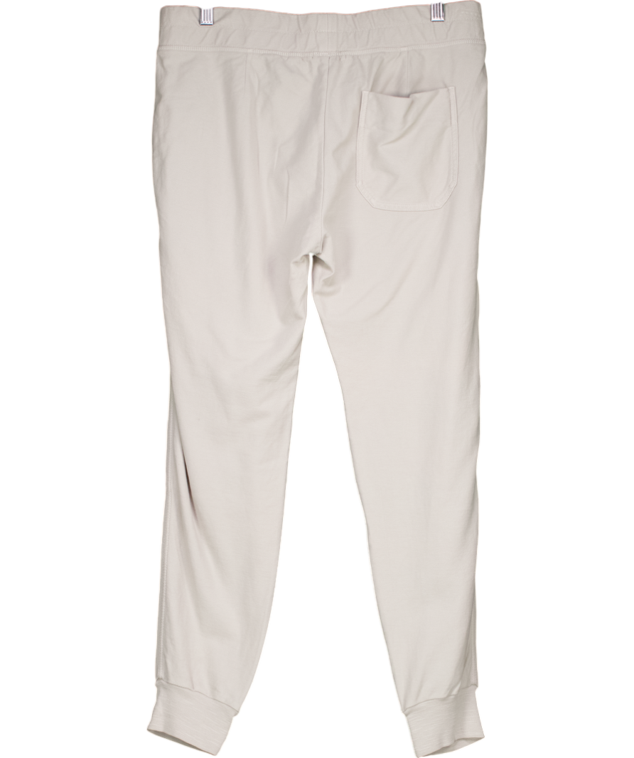 James Perse Grey Cotton Drawstring Trousers UK M