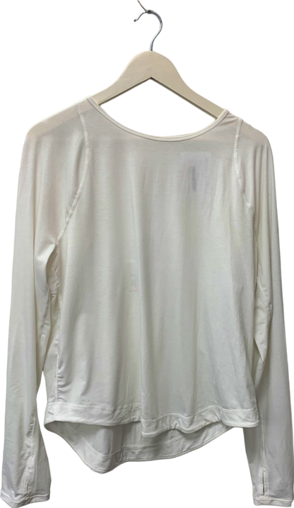 Sweaty Betty White Long Sleeve Top UK XL