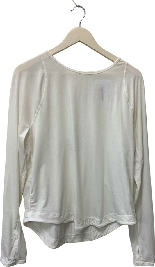 Sweaty Betty White Long Sleeve Top UK XL