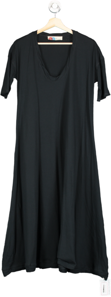 Free People Beach Black Asymmetric T-Shirt Dress XS