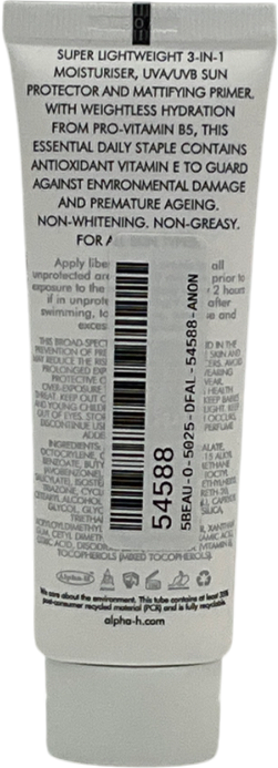 Alpha-h Daily Essential Moisturiser Spf50+ 50ml