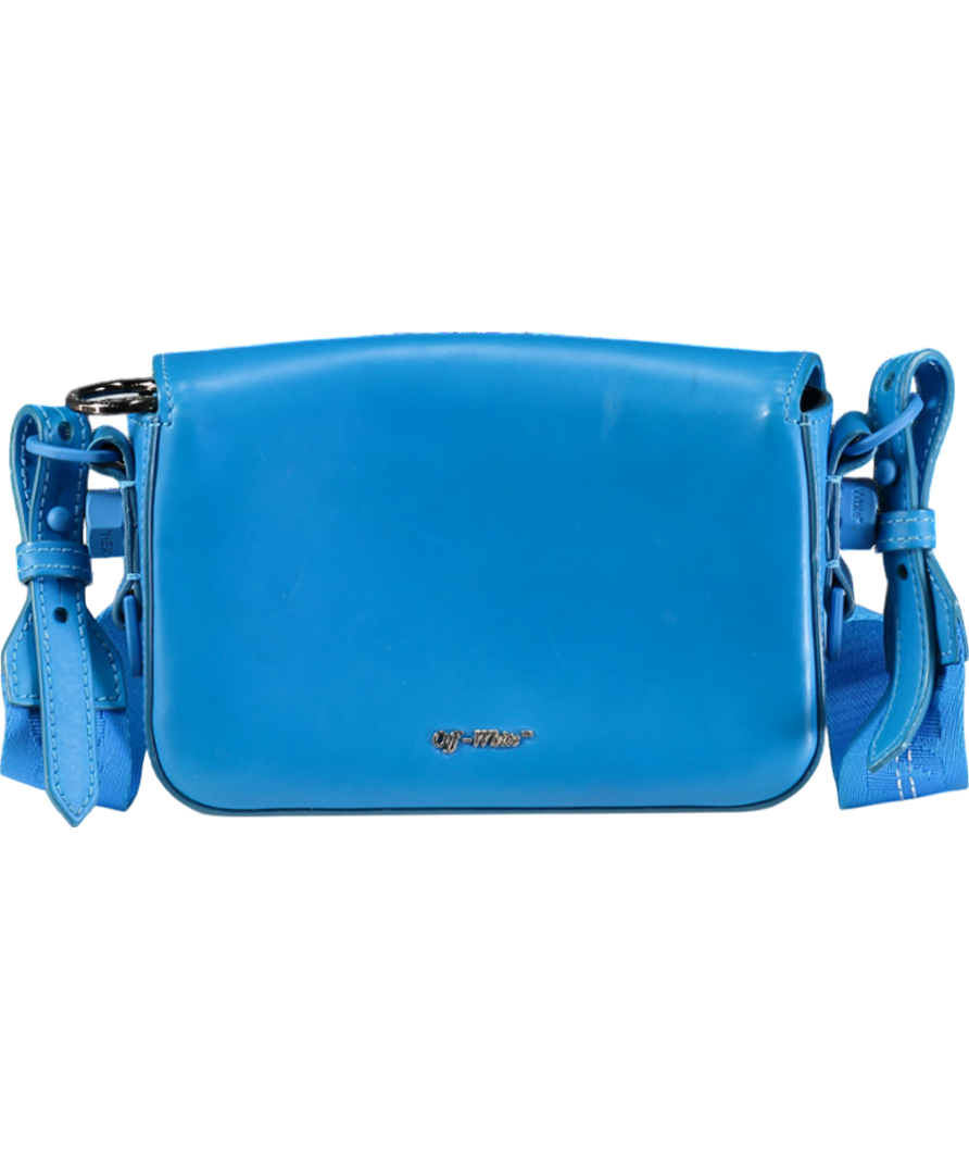 Off-White Blue Binder Clip Bag