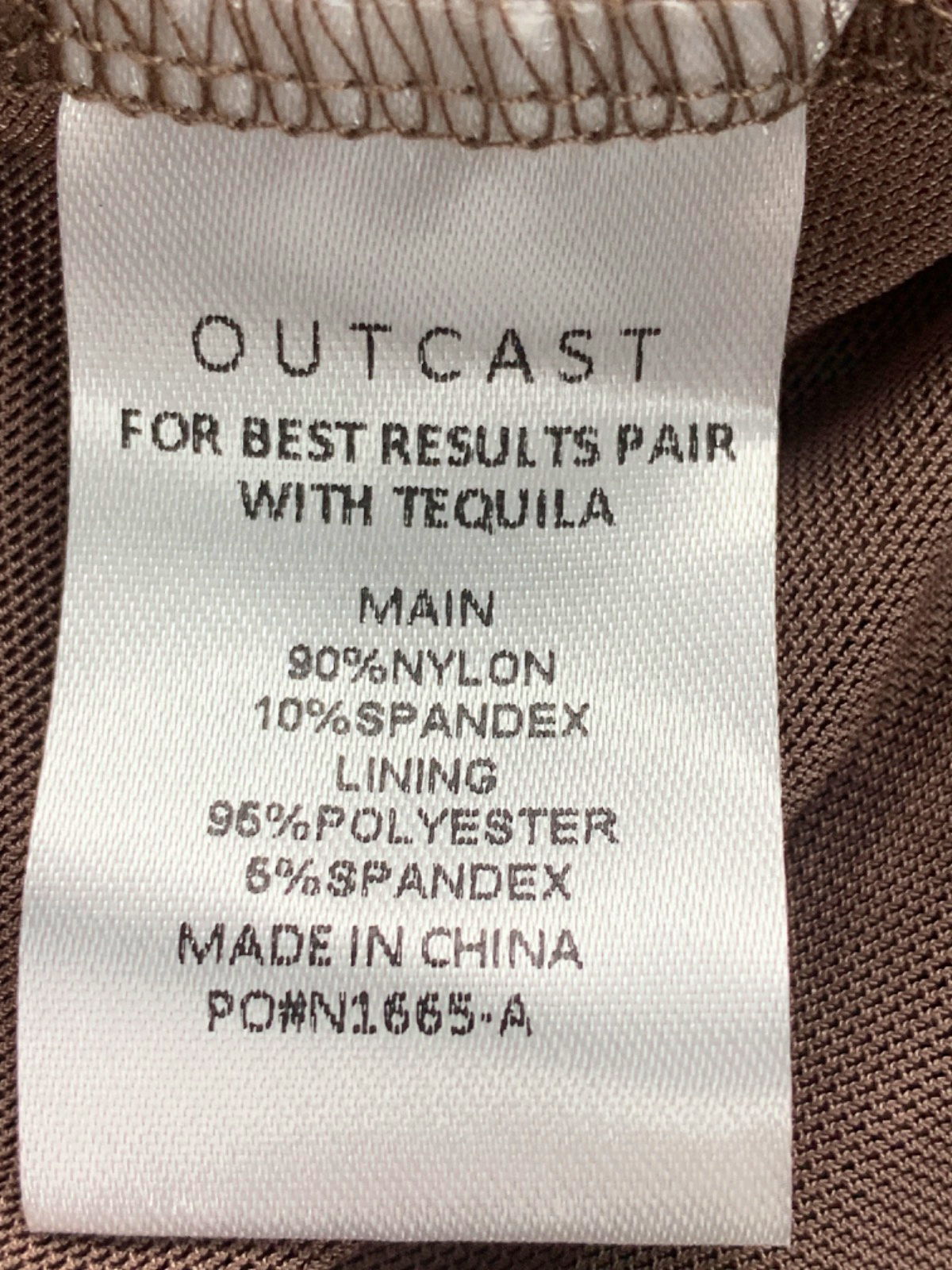 Outcast Brown Emerson Mini Skirt UK S