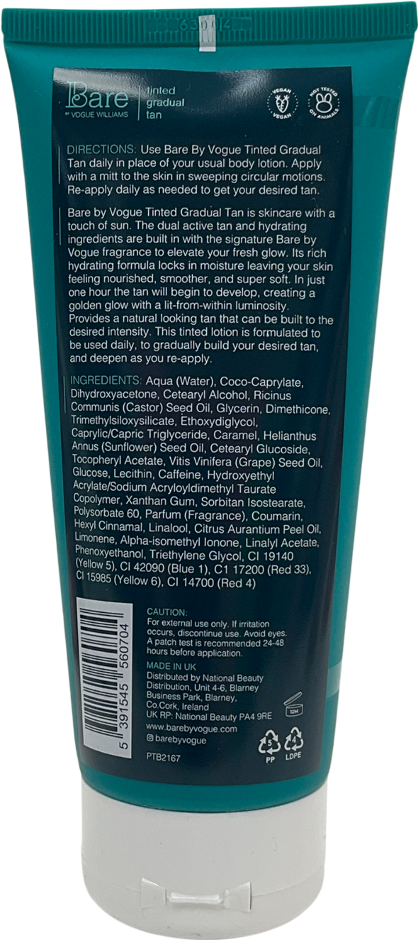 Bare by Vogue Williams Tinted Gradual Tan 200ml