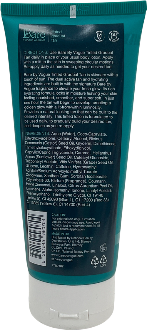 Bare by Vogue Williams Tinted Gradual Tan 200ml