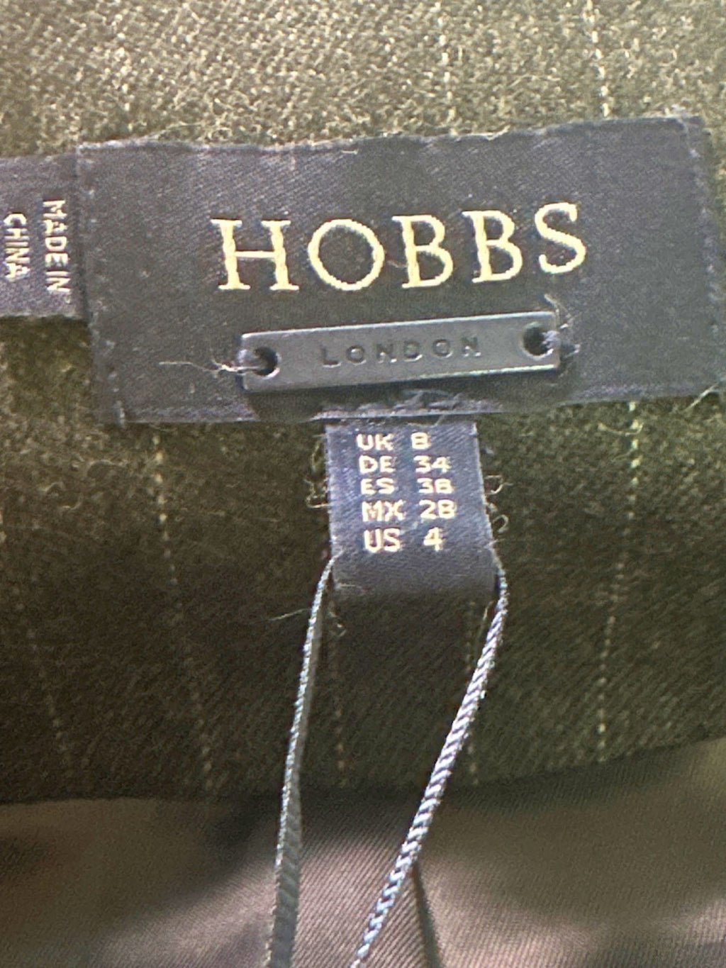 Hobbs Charcoal Chelsea Waistcoat top UK 8