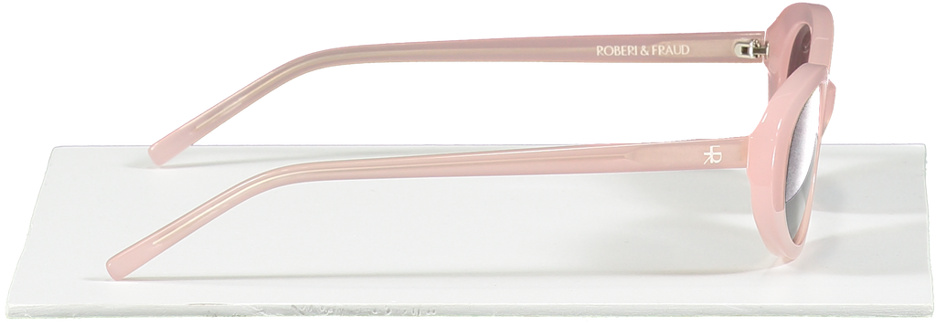 Roberi & Fraud Light Pink Betty Tinted Lens Oval Sunglasses