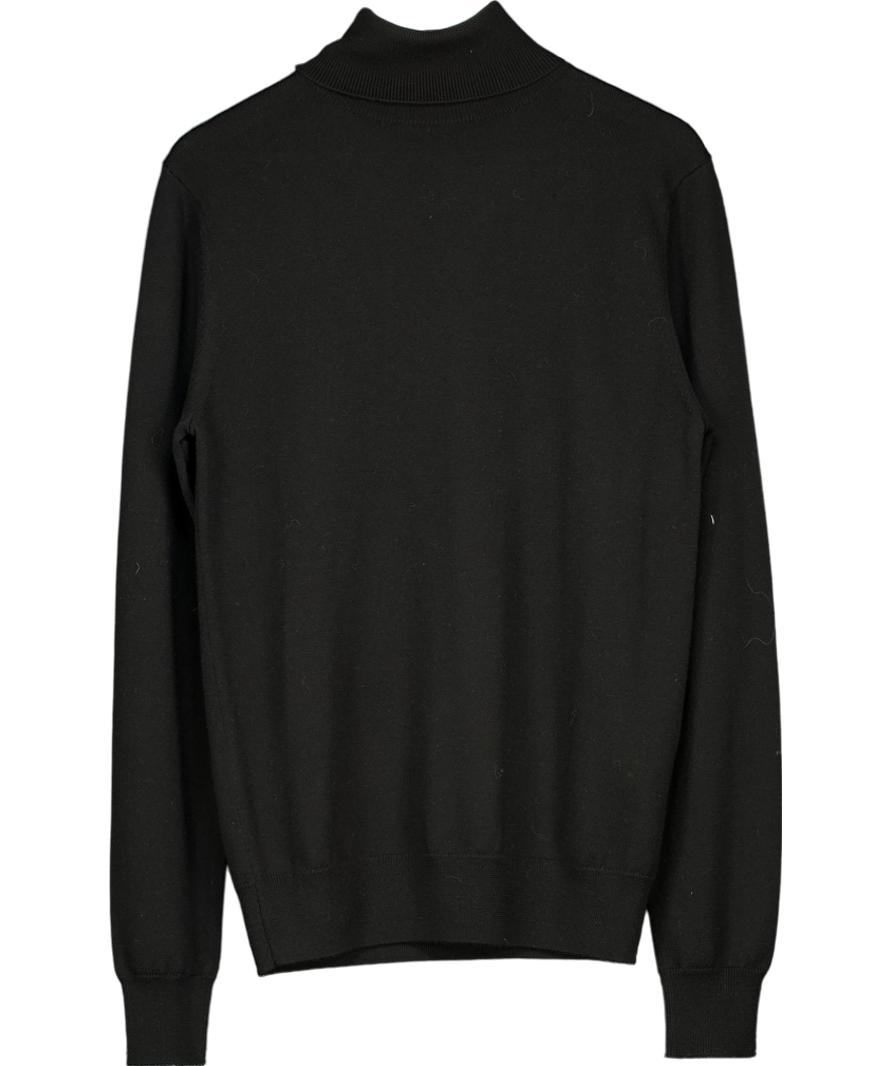 Black Roll Neck Jumper UK M