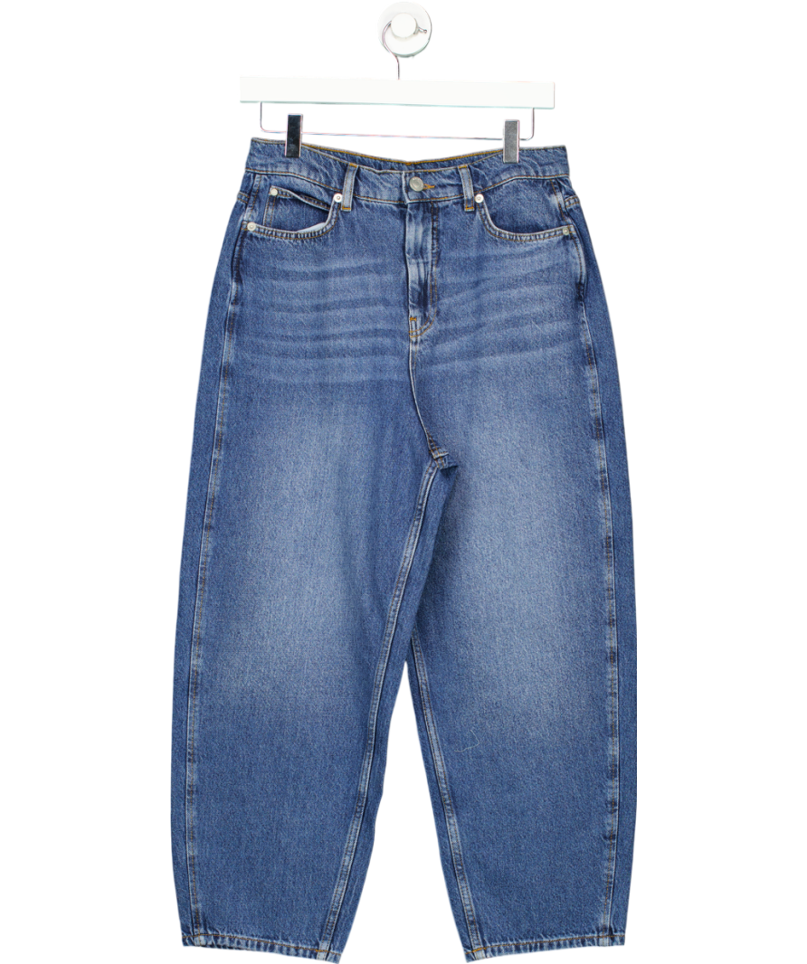 Whistles Blue Petite Barrel Leg Jeans W29