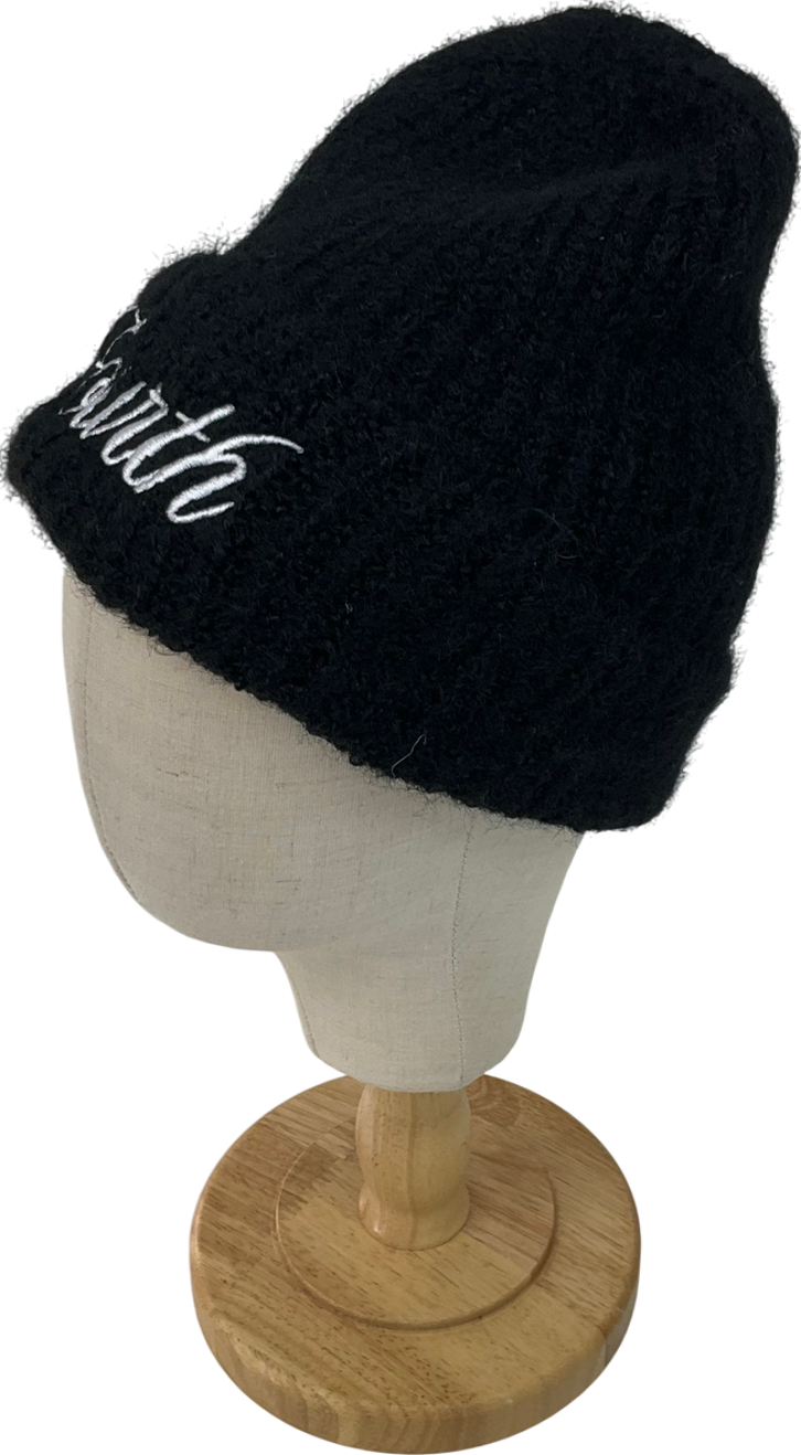 4th & Reckless Black Candice Knitted Beanie One Size