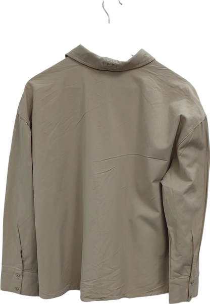 The Couture Club Beige Zip Pocket Detail Shirt UK 6