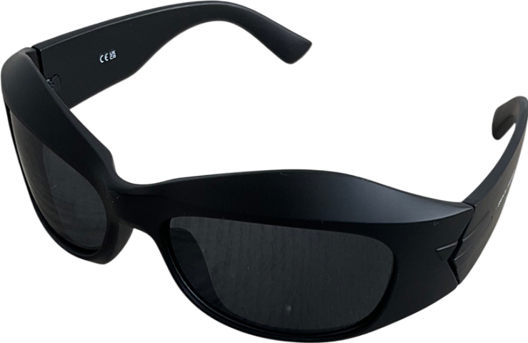 Essntl Frames Black Acetate Framed Sunglasses (8773 C2 68)