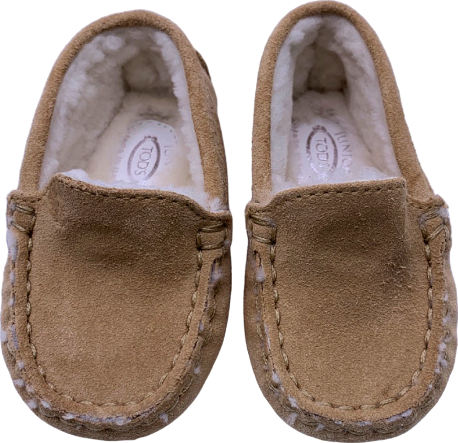 Tods Tan Suede Moccasins EU 19