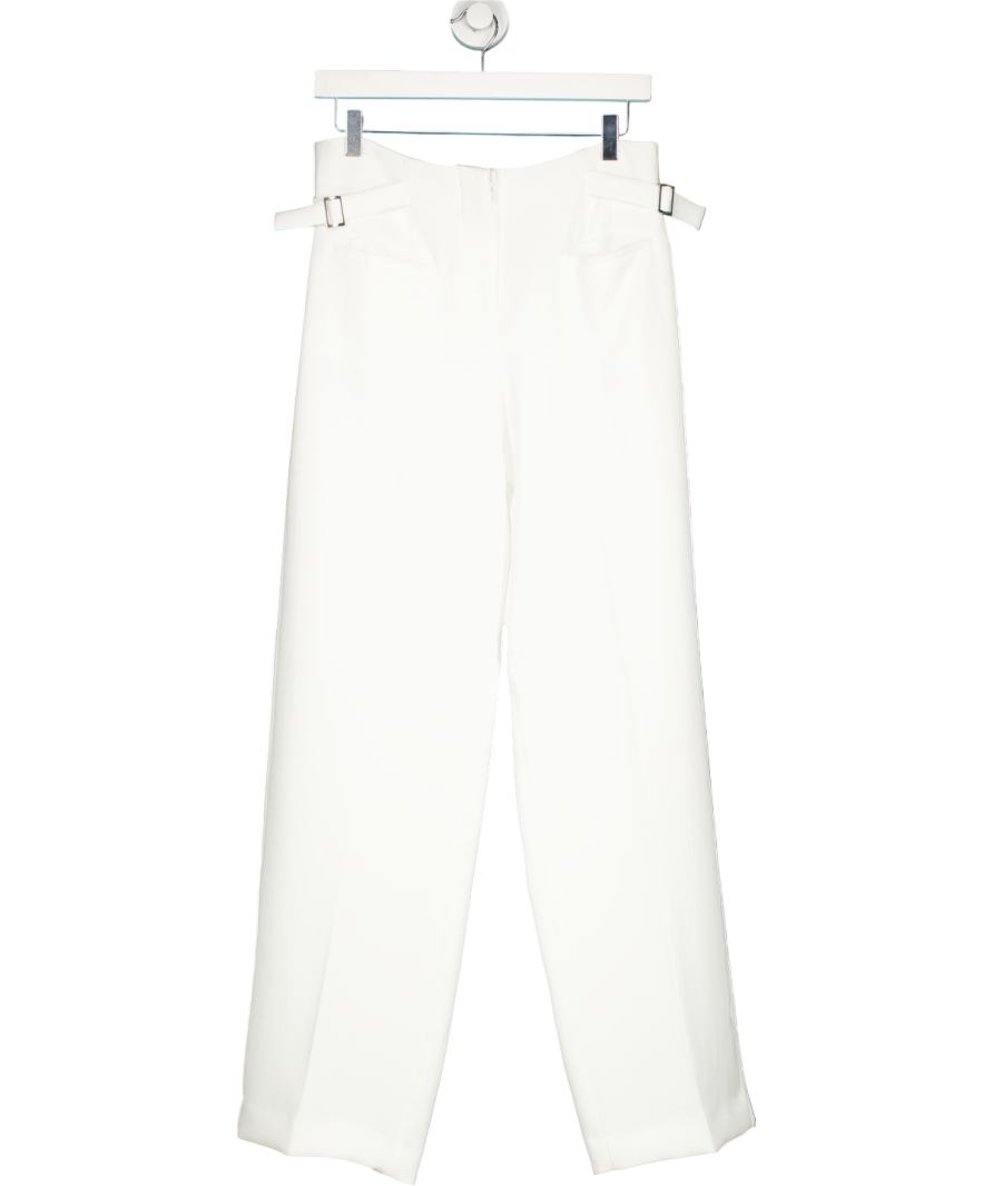 ZARA White Zara Women's Double Pleat Trousers UK S