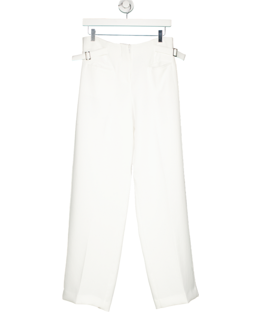 ZARA White Zara Women's Double Pleat Trousers UK S