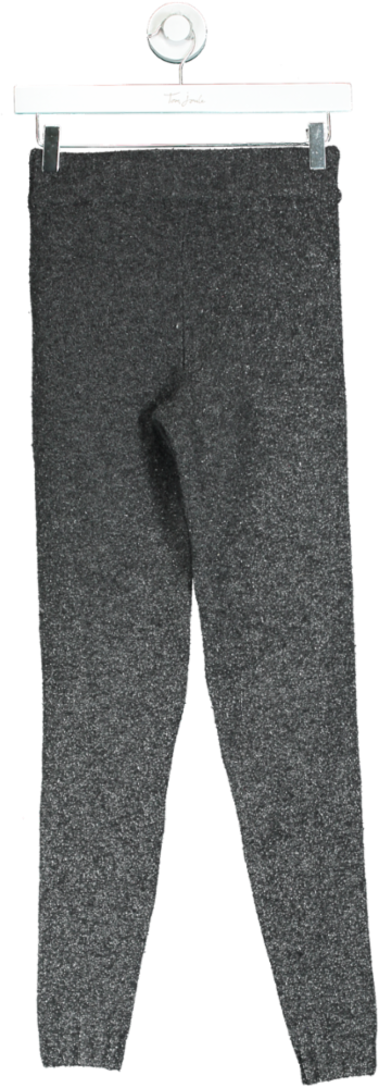 H&M Charcoal Ribbed Leggings UK XS